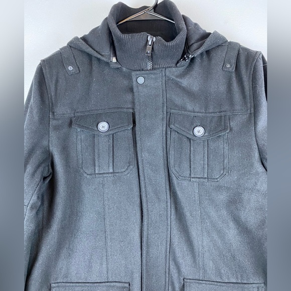 NWT Alpine Swiss Zipper Snap 4 pocket Wool LS coat size Small - Picture 3 of 14